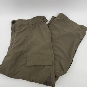 Reel Legends Mens Convertible Cargo Hiking Pants Green Size L x 30 Nylon Fishing